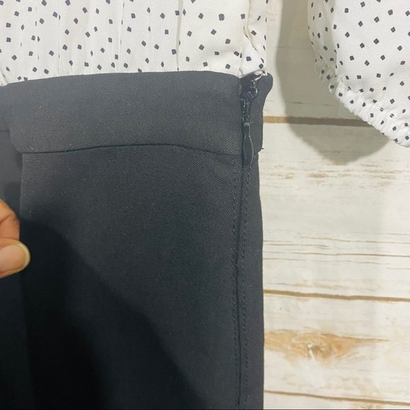 Loft women's V neck button front short sleeve dress 8P - Picture 5 of 7